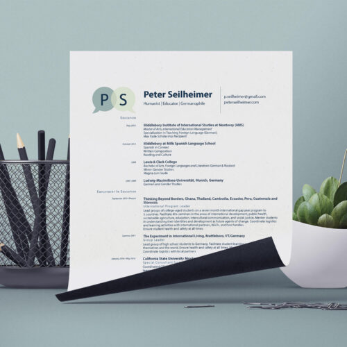 peter seilheimer branding identity professional resume
