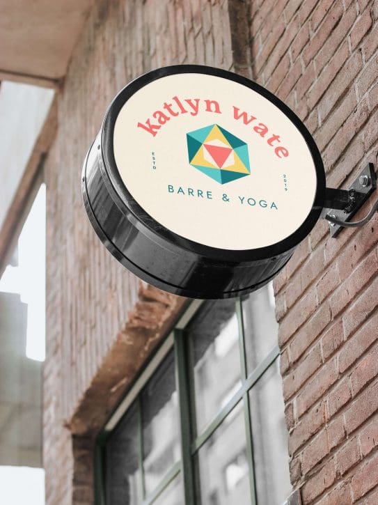 Katlyn-Wate-Barre-and-Yoga-Rounded-Sign -Mockup Katlyn-Wate-Barre-and-Yoga-Rounded-Sign -Mockup