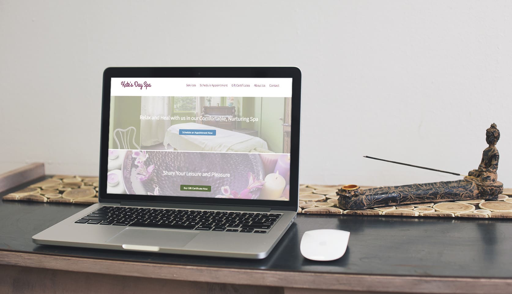 Kates-Day-Spa-Website-on-Macbook Kates-Day-Spa-Website-on-Macbook